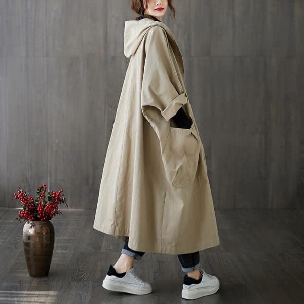 Áo khoác Trench coat dáng dài túi big size thời thượng