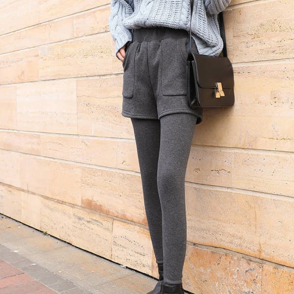 Quần legging dẫm gót cạp cao