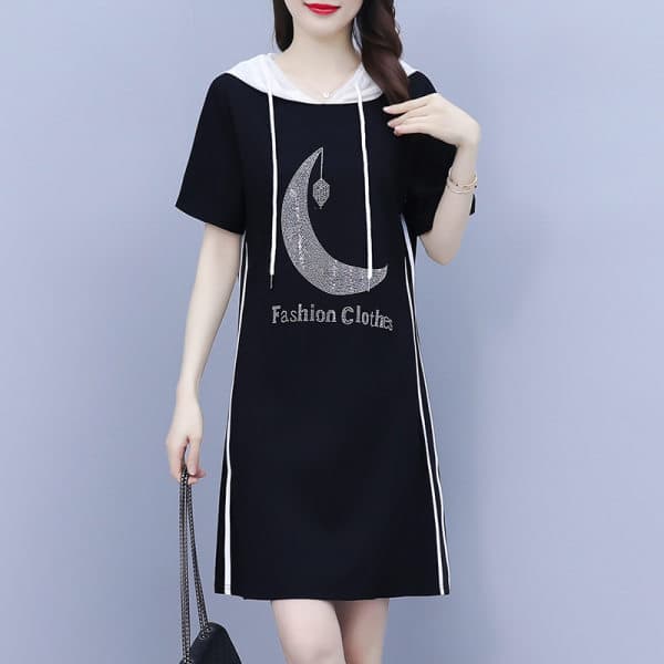 Váy có mũ lưới tôn dáng