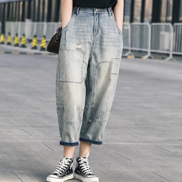 Quần Jeans thời trang phong cách harem