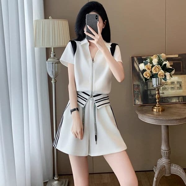 Bộ đồ thể thao quần short phong cách casual